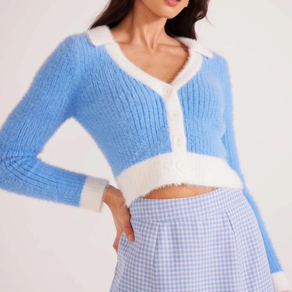 Mink Pink - Josephine Fluffy Knit Cardigan